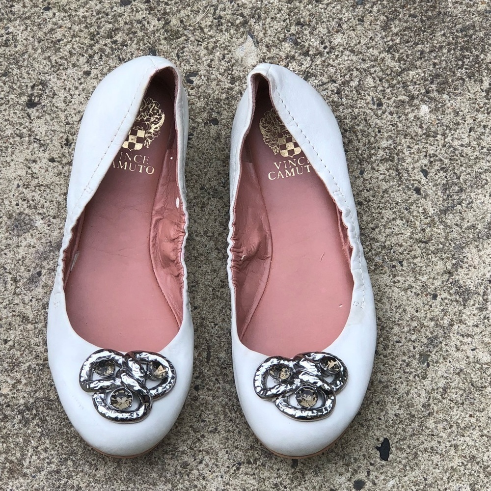 Vince Camuto Leather Ballerinas